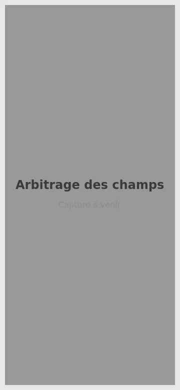 Arbitrage d’un champ en désaccord entre la version locale et celle reçue, avec le choix entre garder ou remplacer
